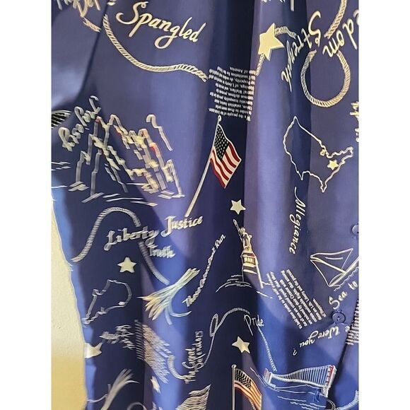 Vintage A Personal Touch Button Up Shirt American Flag Freedon Patriotic 2xl - Picture 3 of 7